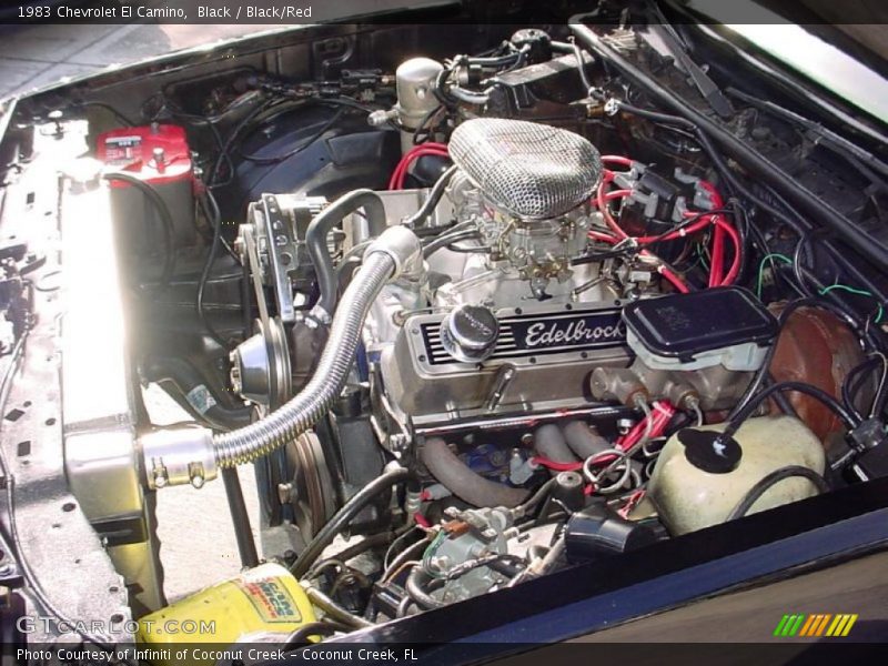 Black / Black/Red 1983 Chevrolet El Camino
