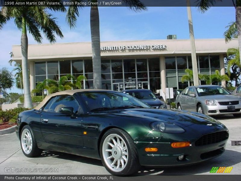 British Racing Green / Tan/Green 1998 Aston Martin DB7 Volante
