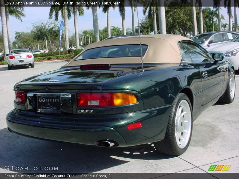 British Racing Green / Tan/Green 1998 Aston Martin DB7 Volante