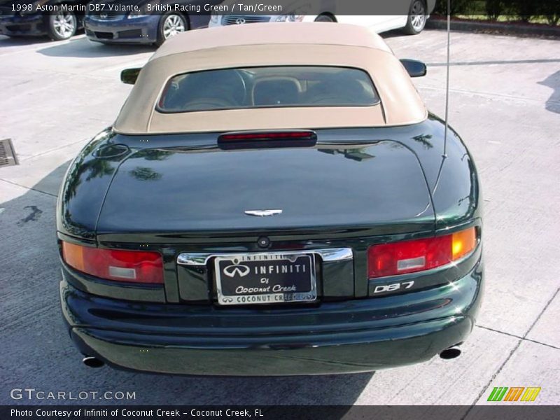 British Racing Green / Tan/Green 1998 Aston Martin DB7 Volante