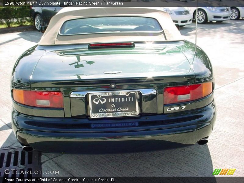 British Racing Green / Tan/Green 1998 Aston Martin DB7 Volante