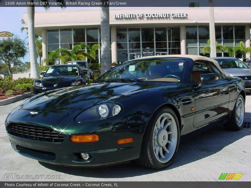 British Racing Green / Tan/Green 1998 Aston Martin DB7 Volante