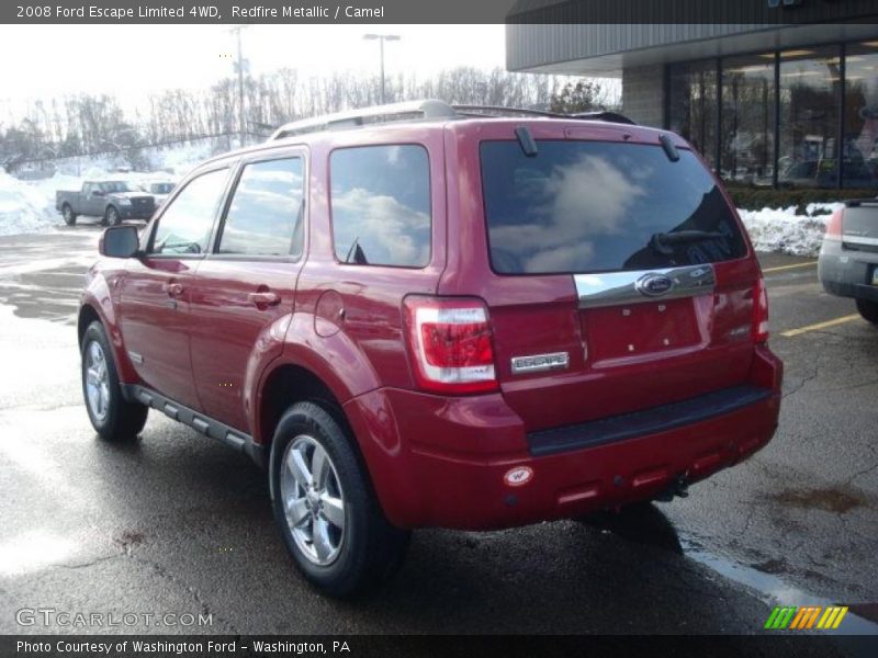 Redfire Metallic / Camel 2008 Ford Escape Limited 4WD
