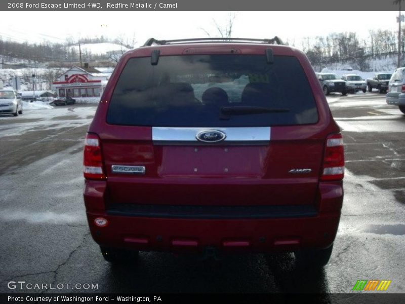 Redfire Metallic / Camel 2008 Ford Escape Limited 4WD