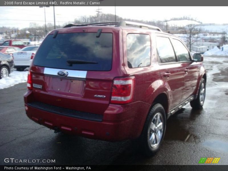 Redfire Metallic / Camel 2008 Ford Escape Limited 4WD