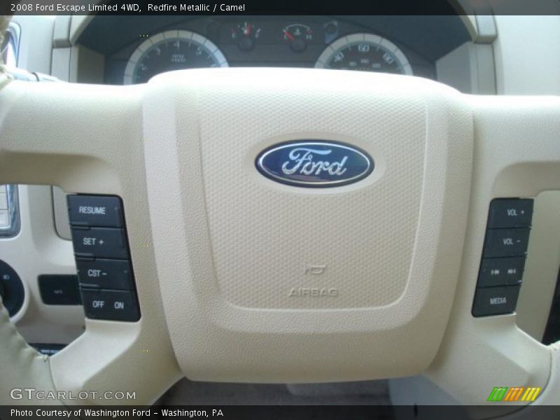 Redfire Metallic / Camel 2008 Ford Escape Limited 4WD