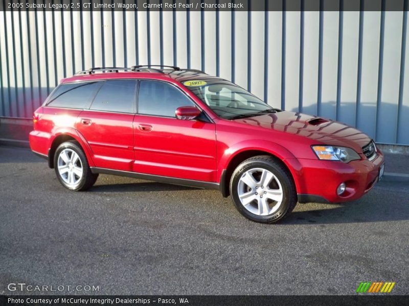 Garnet Red Pearl / Charcoal Black 2005 Subaru Legacy 2.5 GT Limited Wagon