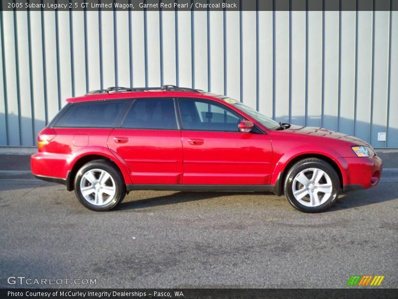 Garnet Red Pearl / Charcoal Black 2005 Subaru Legacy 2.5 GT Limited Wagon
