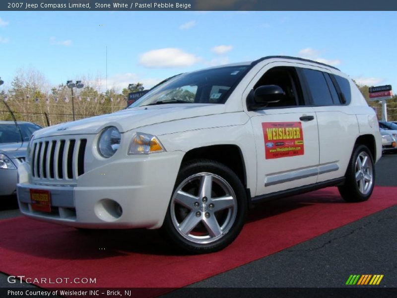 Stone White / Pastel Pebble Beige 2007 Jeep Compass Limited