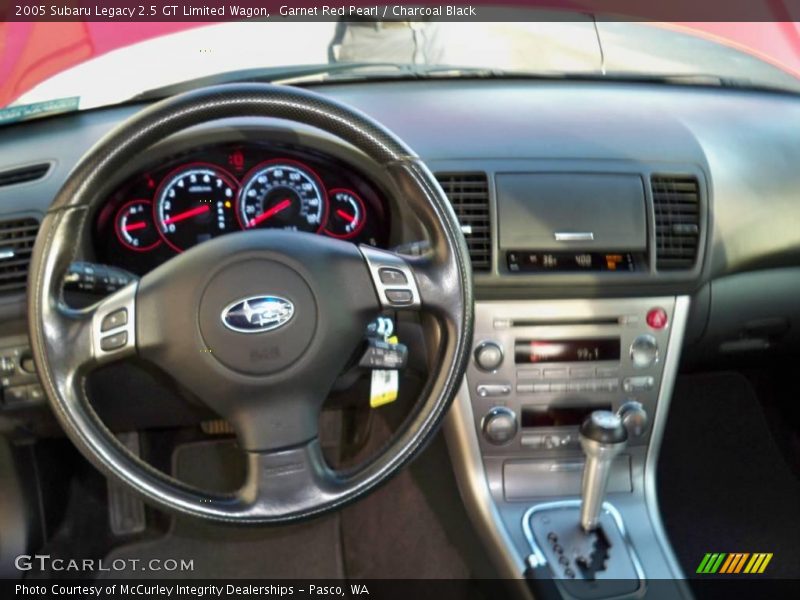 Garnet Red Pearl / Charcoal Black 2005 Subaru Legacy 2.5 GT Limited Wagon