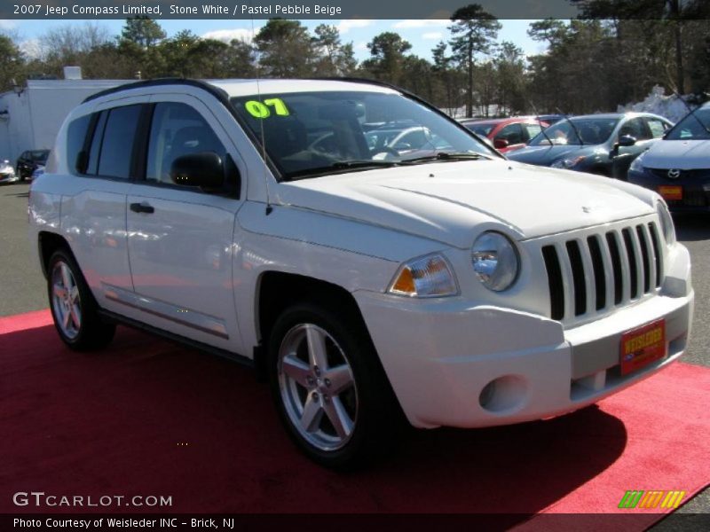 Stone White / Pastel Pebble Beige 2007 Jeep Compass Limited