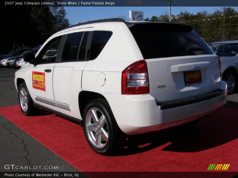 Stone White / Pastel Pebble Beige 2007 Jeep Compass Limited