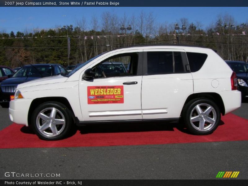 Stone White / Pastel Pebble Beige 2007 Jeep Compass Limited