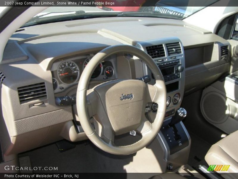 Stone White / Pastel Pebble Beige 2007 Jeep Compass Limited