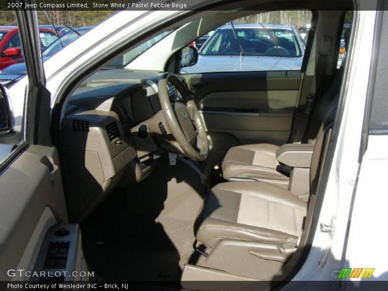 Stone White / Pastel Pebble Beige 2007 Jeep Compass Limited