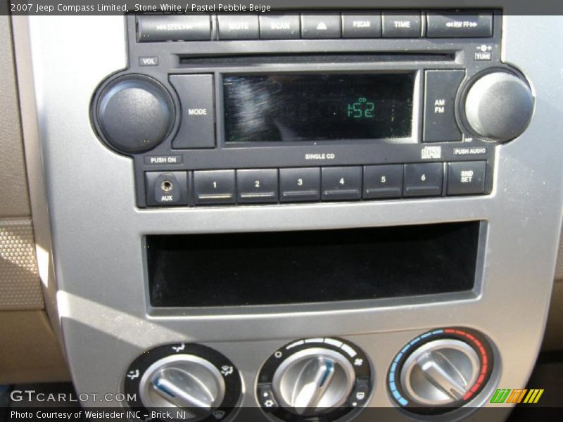 Stone White / Pastel Pebble Beige 2007 Jeep Compass Limited