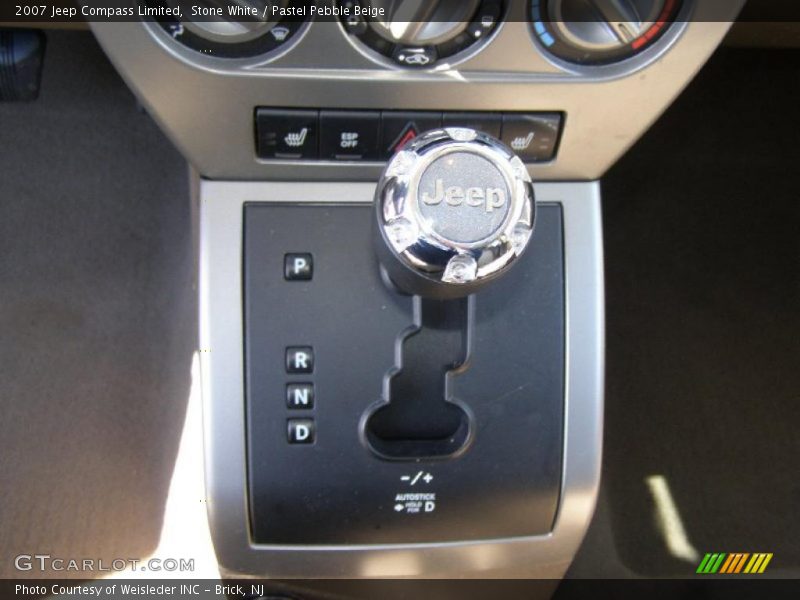 Stone White / Pastel Pebble Beige 2007 Jeep Compass Limited