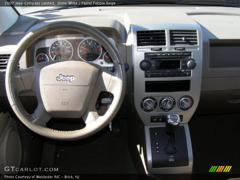 Stone White / Pastel Pebble Beige 2007 Jeep Compass Limited