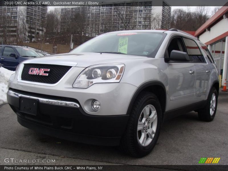 Quicksilver Metallic / Ebony 2010 GMC Acadia SLE AWD