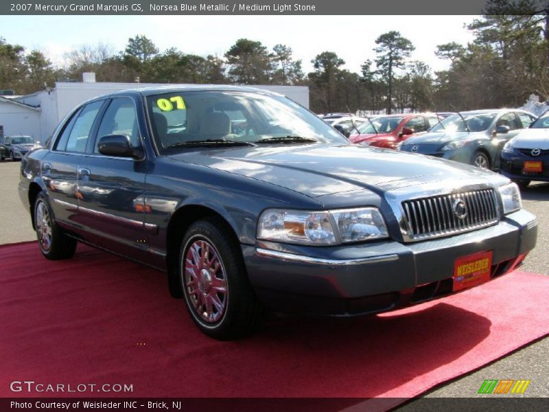Norsea Blue Metallic / Medium Light Stone 2007 Mercury Grand Marquis GS