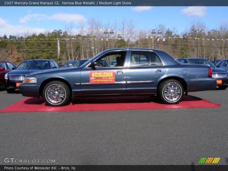 Norsea Blue Metallic / Medium Light Stone 2007 Mercury Grand Marquis GS