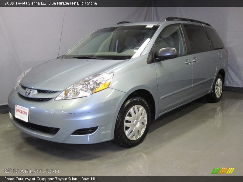 Blue Mirage Metallic / Stone 2009 Toyota Sienna LE
