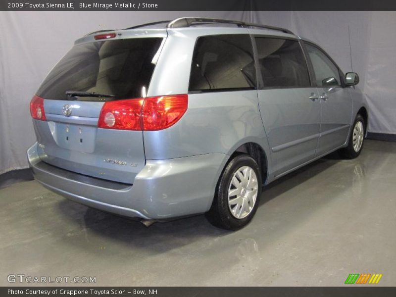 Blue Mirage Metallic / Stone 2009 Toyota Sienna LE