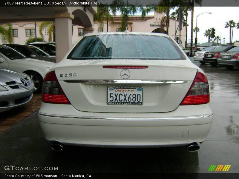 Arctic White / Ash 2007 Mercedes-Benz E 350 Sedan