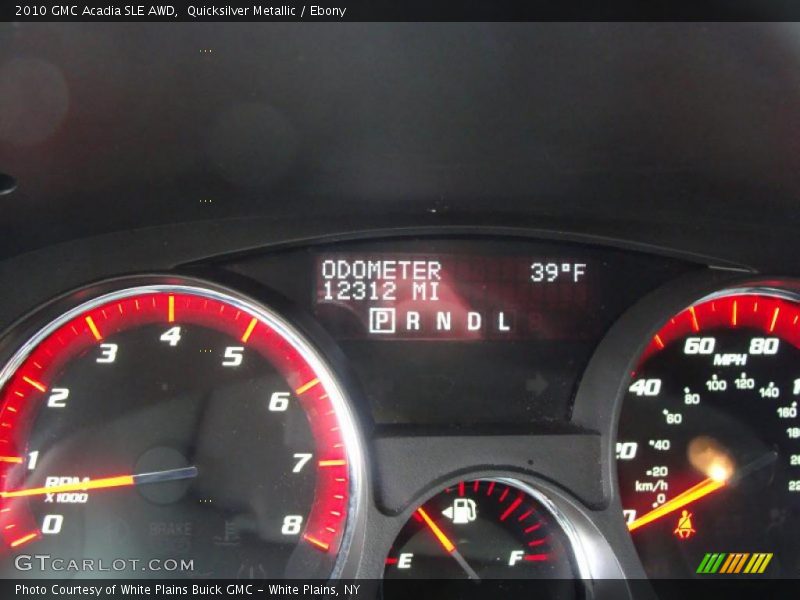 Quicksilver Metallic / Ebony 2010 GMC Acadia SLE AWD