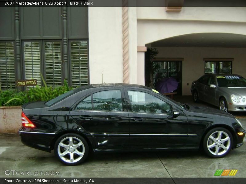 Black / Black 2007 Mercedes-Benz C 230 Sport