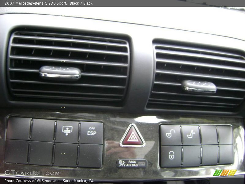 Black / Black 2007 Mercedes-Benz C 230 Sport