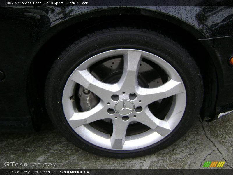 Black / Black 2007 Mercedes-Benz C 230 Sport