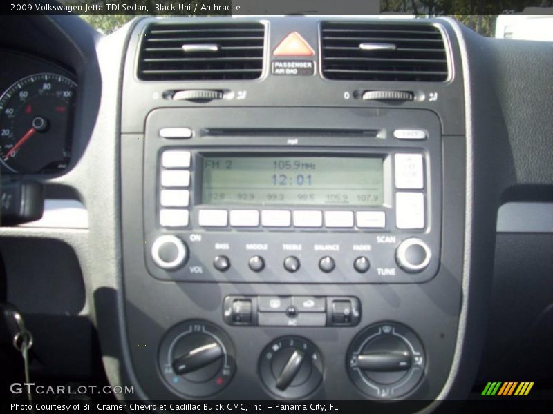Black Uni / Anthracite 2009 Volkswagen Jetta TDI Sedan