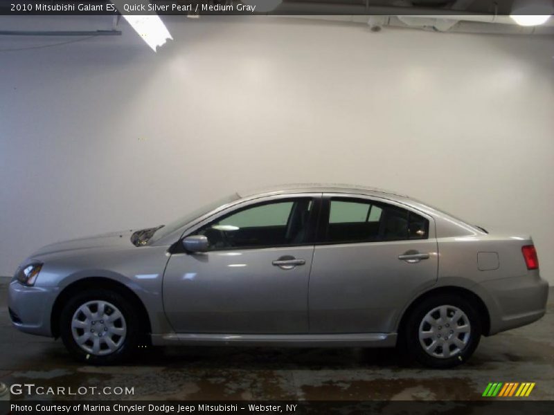 Quick Silver Pearl / Medium Gray 2010 Mitsubishi Galant ES
