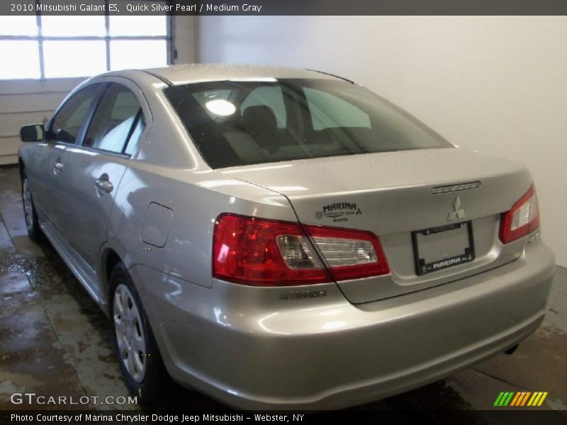 Quick Silver Pearl / Medium Gray 2010 Mitsubishi Galant ES