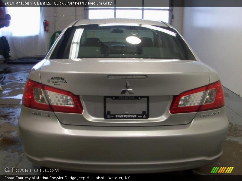 Quick Silver Pearl / Medium Gray 2010 Mitsubishi Galant ES