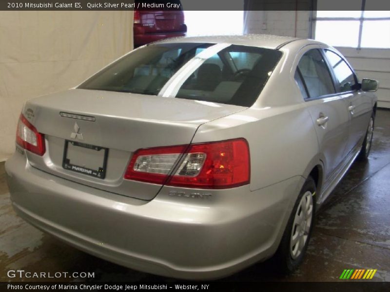 Quick Silver Pearl / Medium Gray 2010 Mitsubishi Galant ES