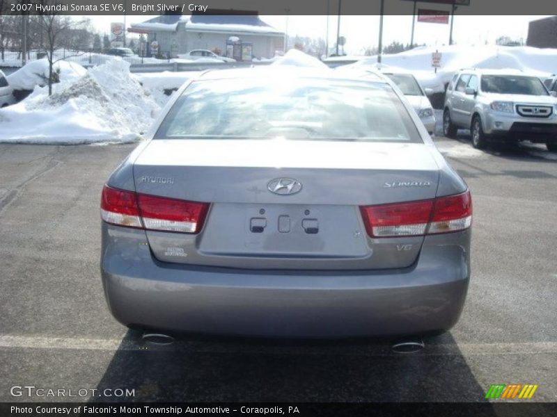 Bright Silver / Gray 2007 Hyundai Sonata SE V6