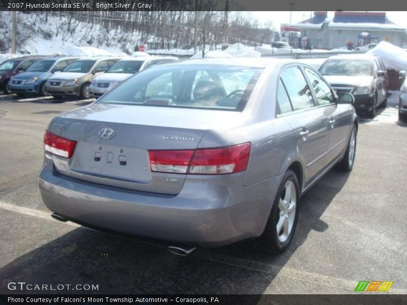Bright Silver / Gray 2007 Hyundai Sonata SE V6