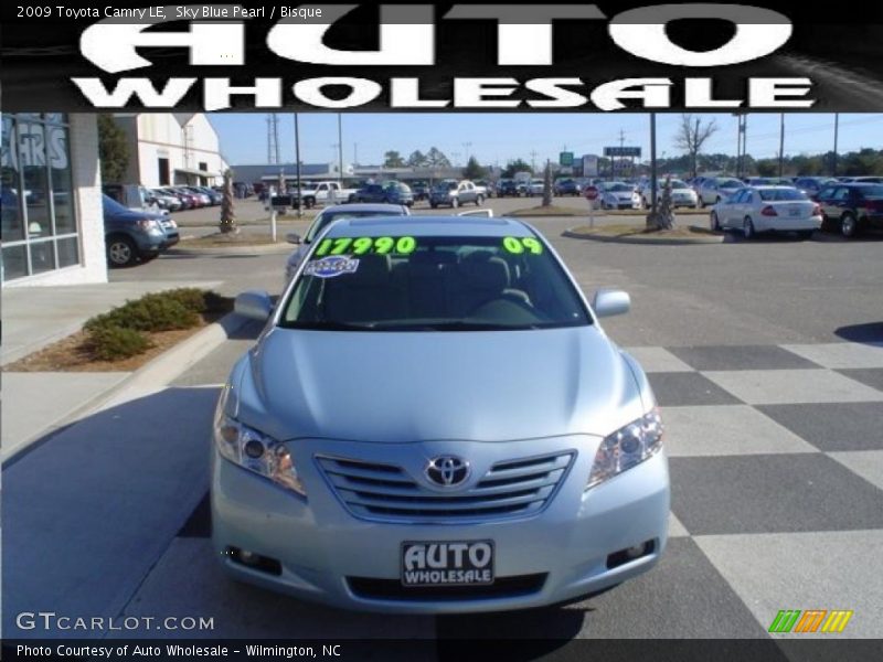 Sky Blue Pearl / Bisque 2009 Toyota Camry LE