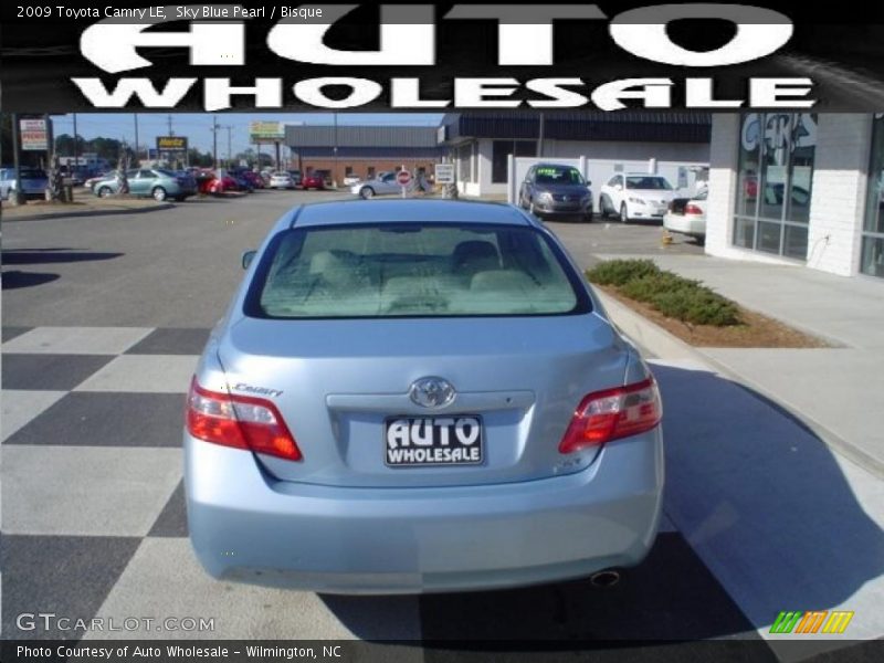 Sky Blue Pearl / Bisque 2009 Toyota Camry LE