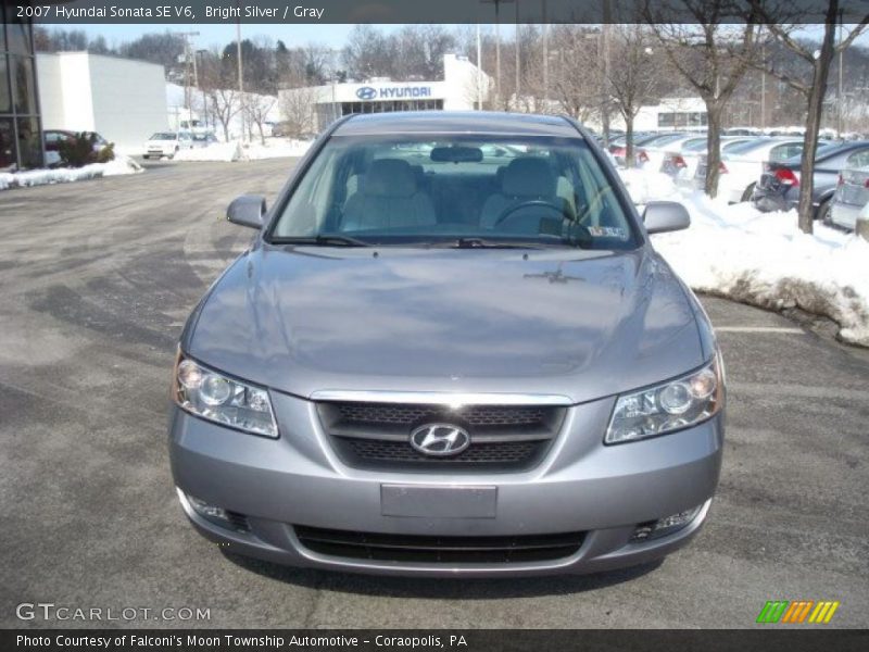 Bright Silver / Gray 2007 Hyundai Sonata SE V6