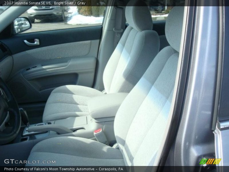 Bright Silver / Gray 2007 Hyundai Sonata SE V6