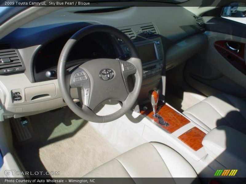 Sky Blue Pearl / Bisque 2009 Toyota Camry LE