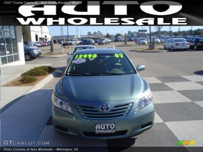 Aloe Green Metallic / Bisque 2007 Toyota Camry LE