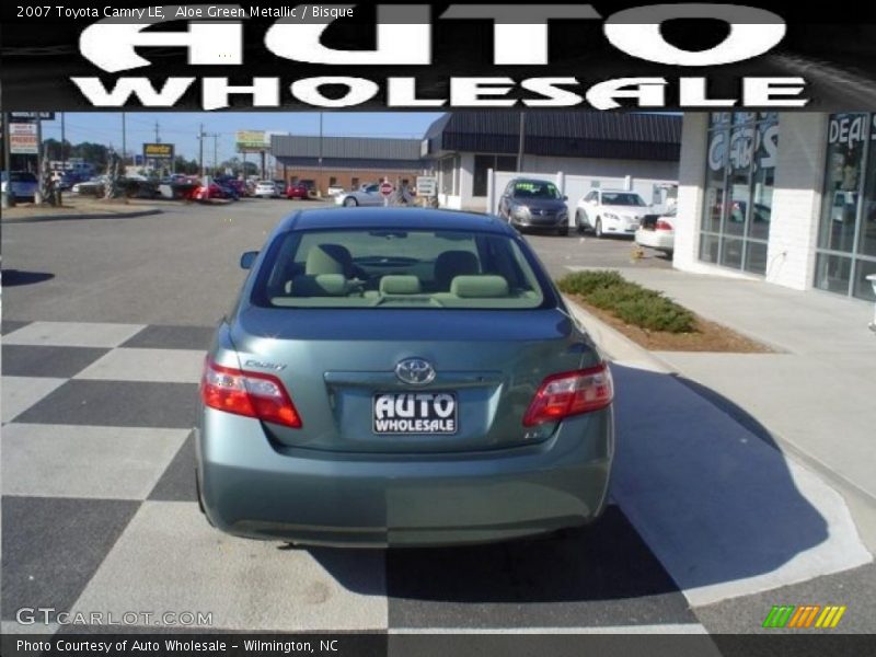 Aloe Green Metallic / Bisque 2007 Toyota Camry LE