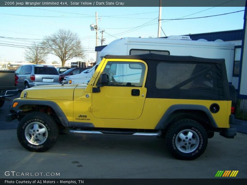 Solar Yellow / Dark Slate Gray 2006 Jeep Wrangler Unlimited 4x4