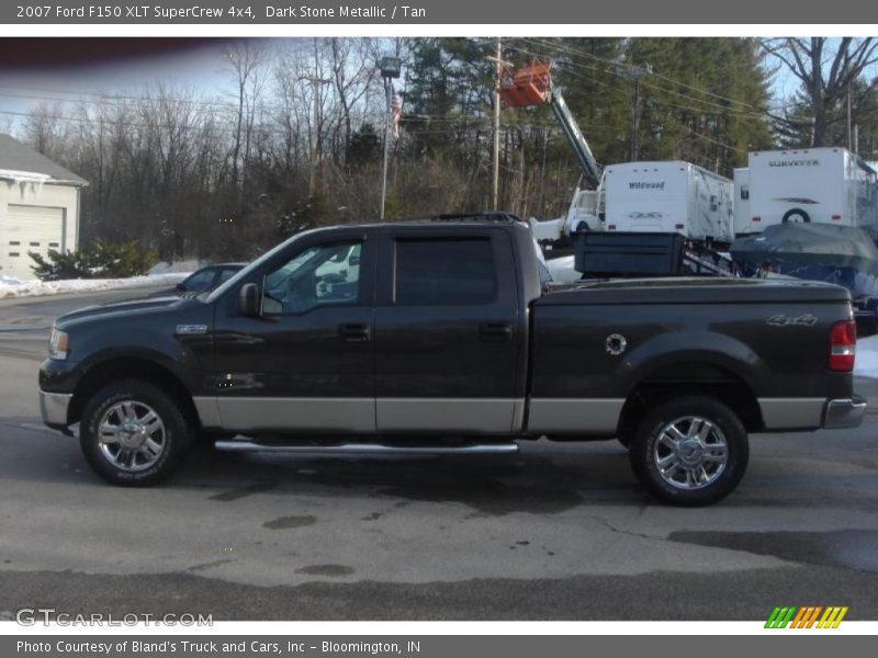 Dark Stone Metallic / Tan 2007 Ford F150 XLT SuperCrew 4x4