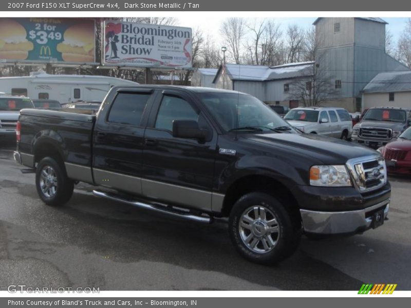 Dark Stone Metallic / Tan 2007 Ford F150 XLT SuperCrew 4x4