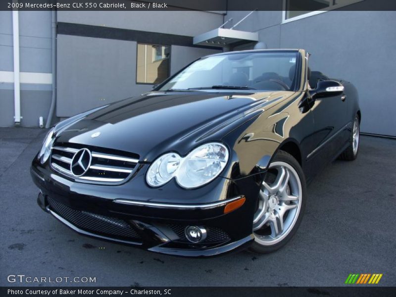 Black / Black 2009 Mercedes-Benz CLK 550 Cabriolet
